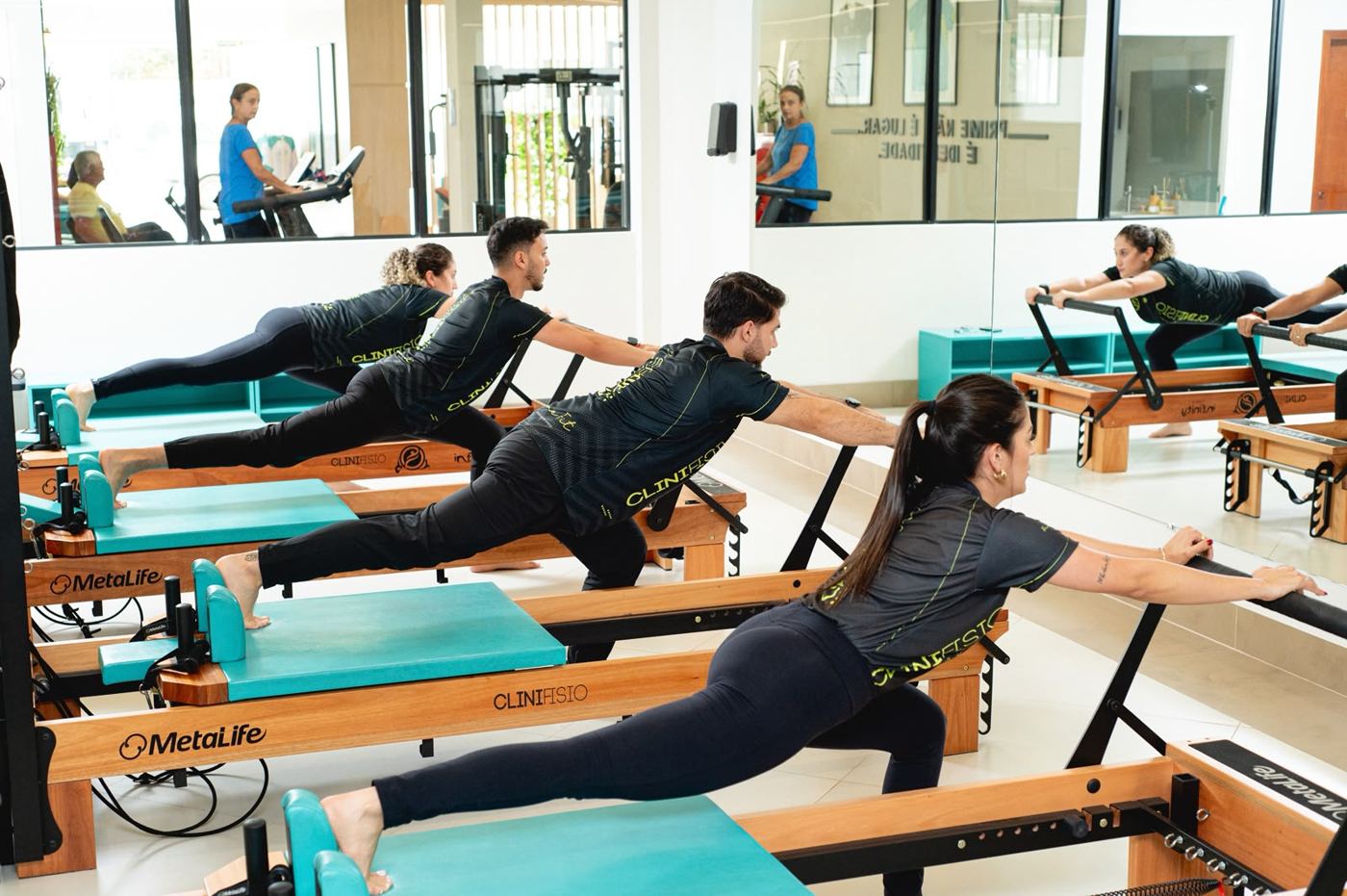 Aula de Pilates nos aparelhos